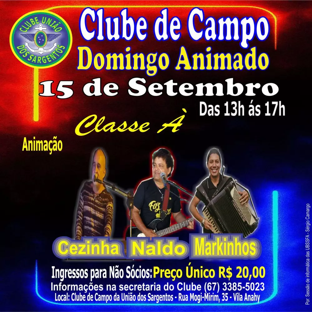 Domingo Animado no Clube de Campo 15/09/2024